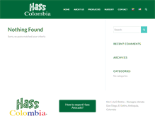 Tablet Screenshot of hass-colombia.com